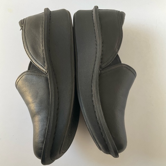 Alegria Debra Black Leather Slip-On Loafers EU 37 - Picture 9 of 13